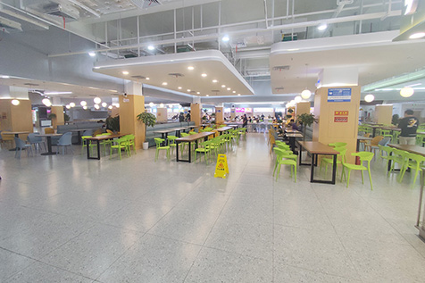 重庆工商大学食堂实景图